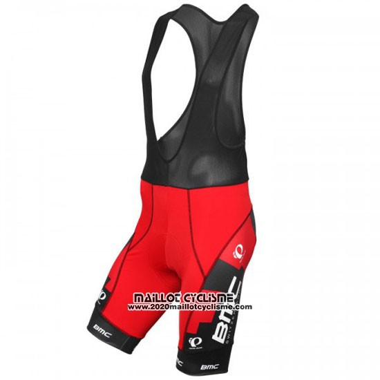 2016 Maillot Ciclismo BMC Noir et Rouge Manches Courtes et Cuissard